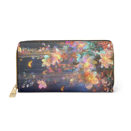 Iridescent Enchanted Garden Cell Phone Clutch Wallet