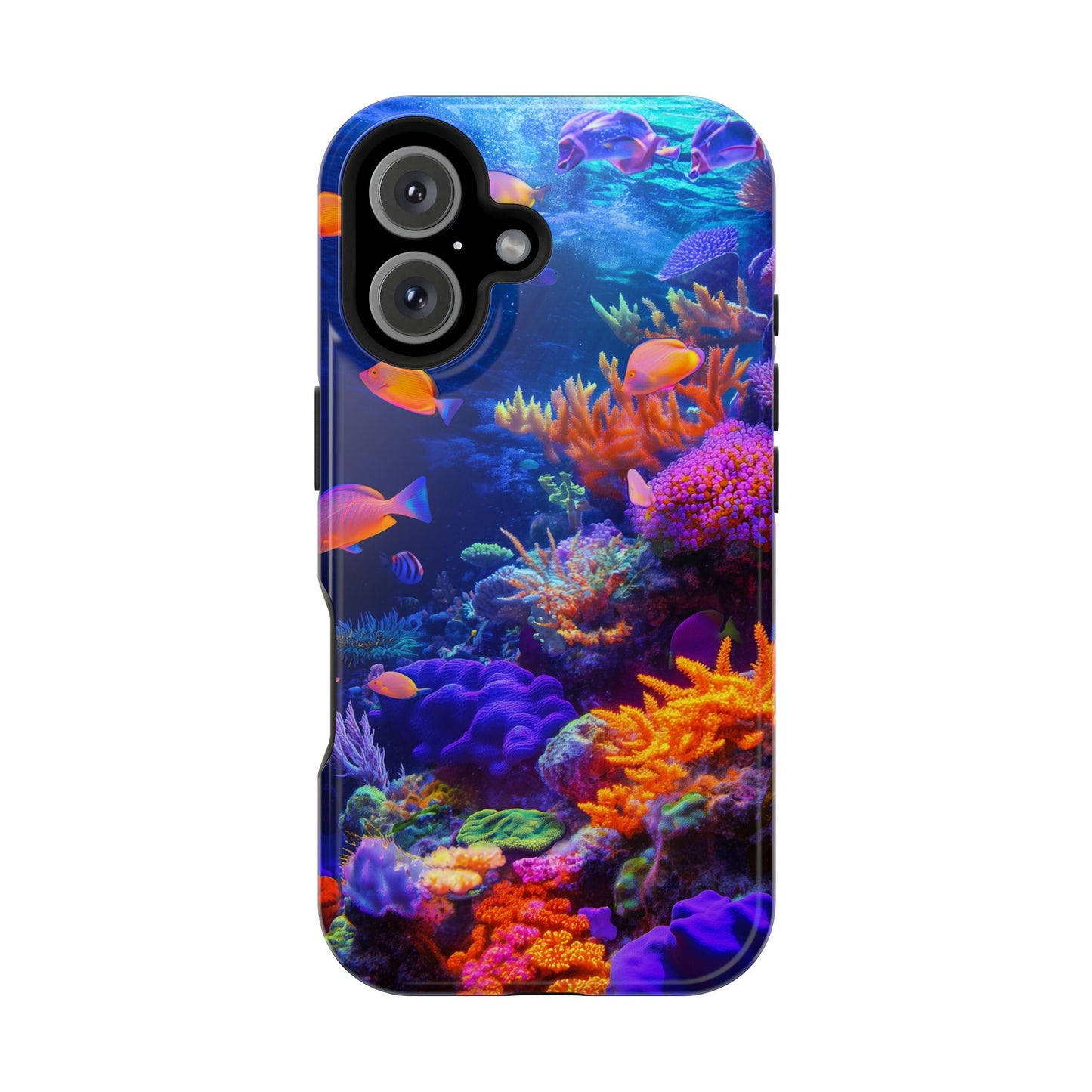 Prismatic Coral Reef Glow Magnetic Tough iPhone Case