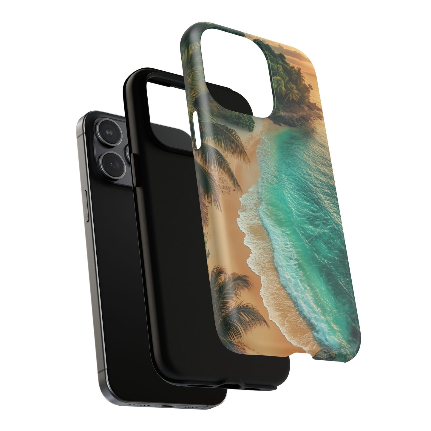 Tropical Beach Tough Magnetic Phone Case - Stylish Protection for Outdoor Lovers