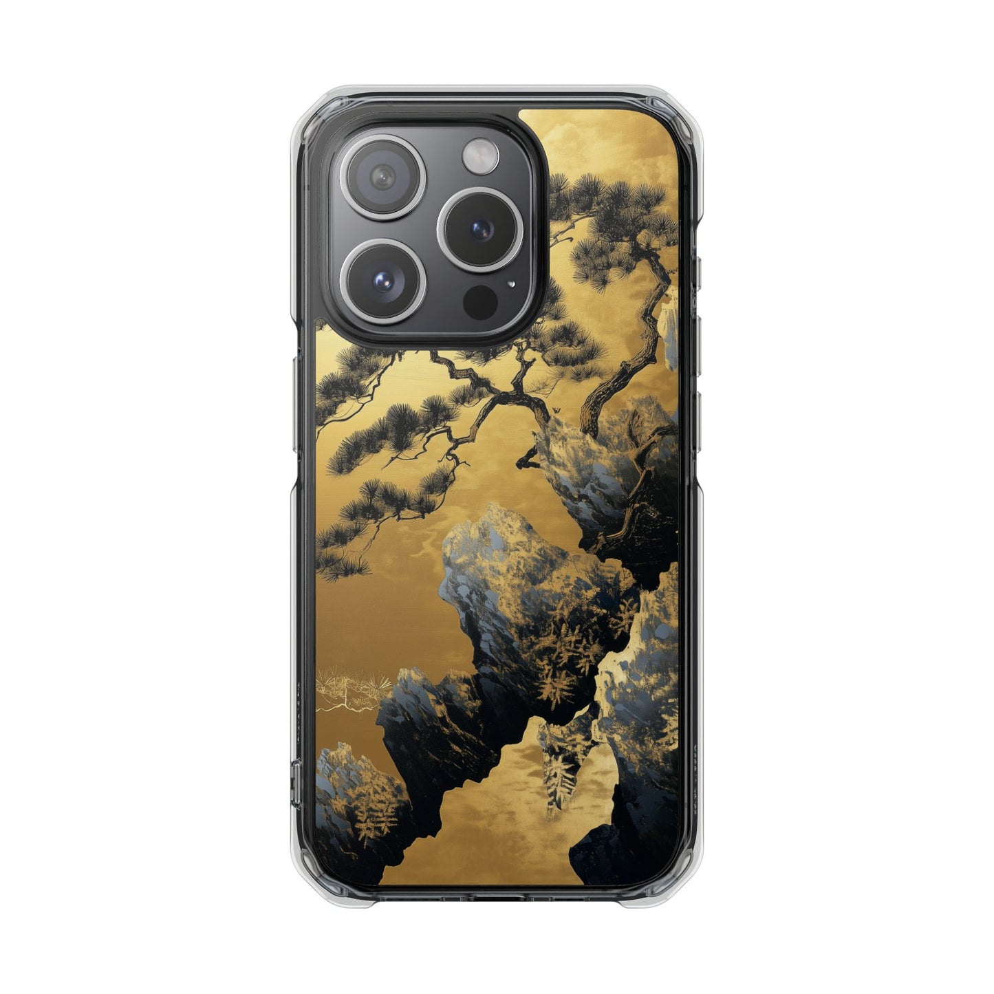 Golden Cascade Peaks Clear Impact iPhone Case