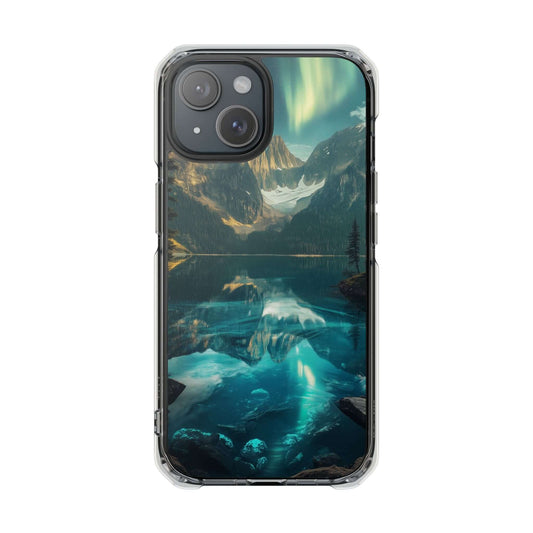 Celestial Glacier Ridge Magnetic Clear Impact iPhone Case
