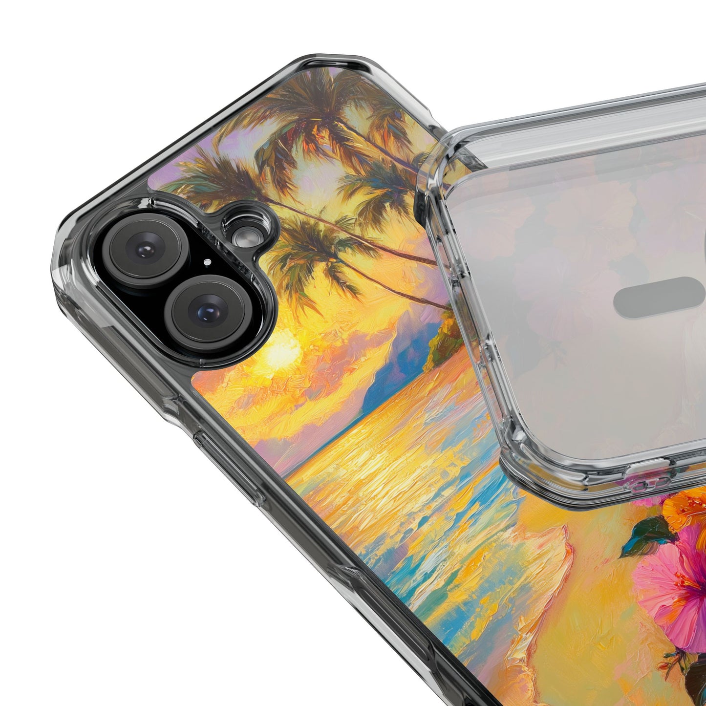 Tropical Paradise Oil Painting Magnetic iPhone Case