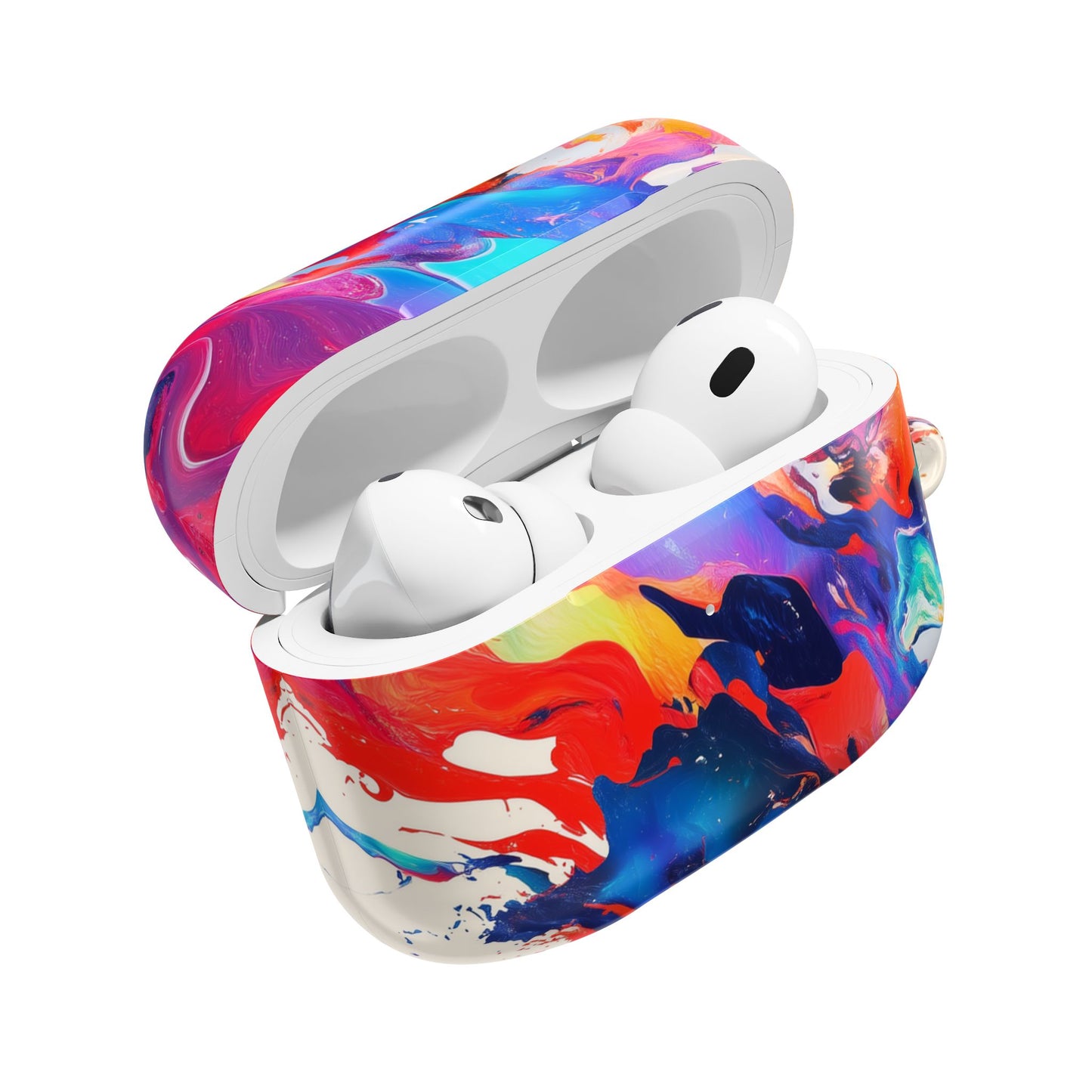 Vibrant Abstract Art AirPod Case – Color Splash Design with Bold, Stylish Protection for Music Lovers