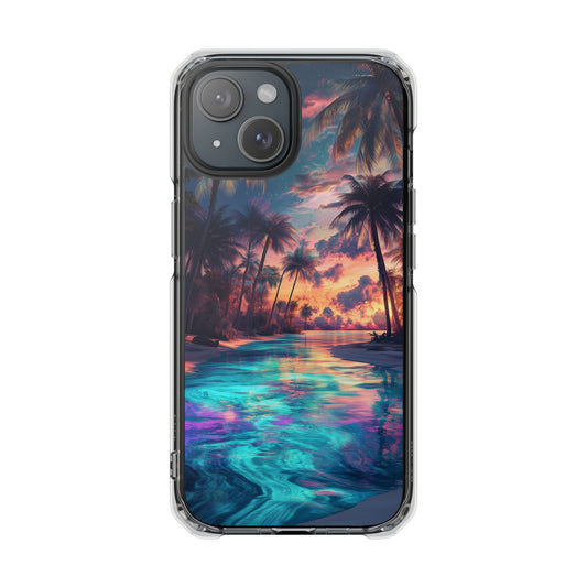Miami Radiance Magnetic Clear iPhone Case