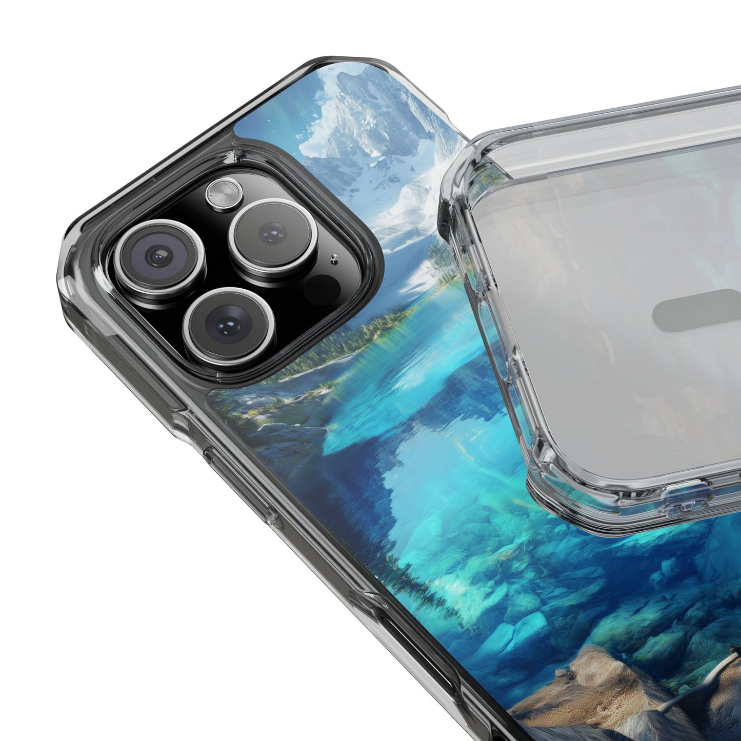 Glacial Lake Magnetic Clear Impact iPhone Case