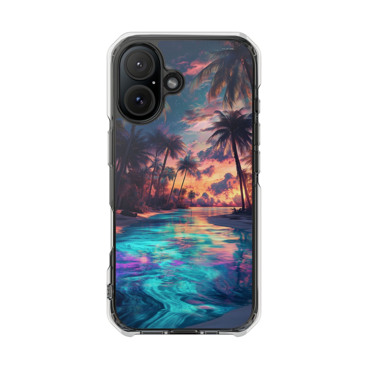 Miami Radiance Magnetic Clear iPhone Case