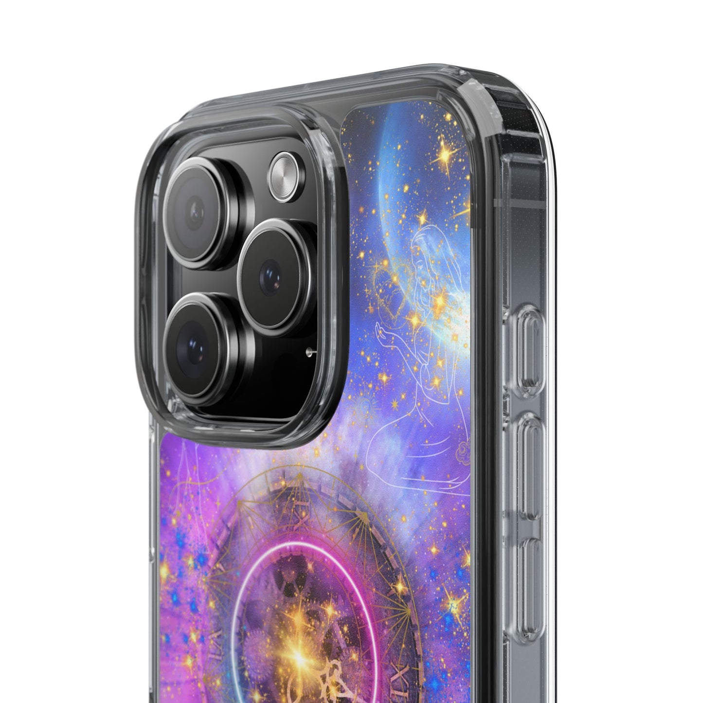 Stardust Dreams Clear iPhone Case – Magical Galaxy Art for Astrology Lovers
