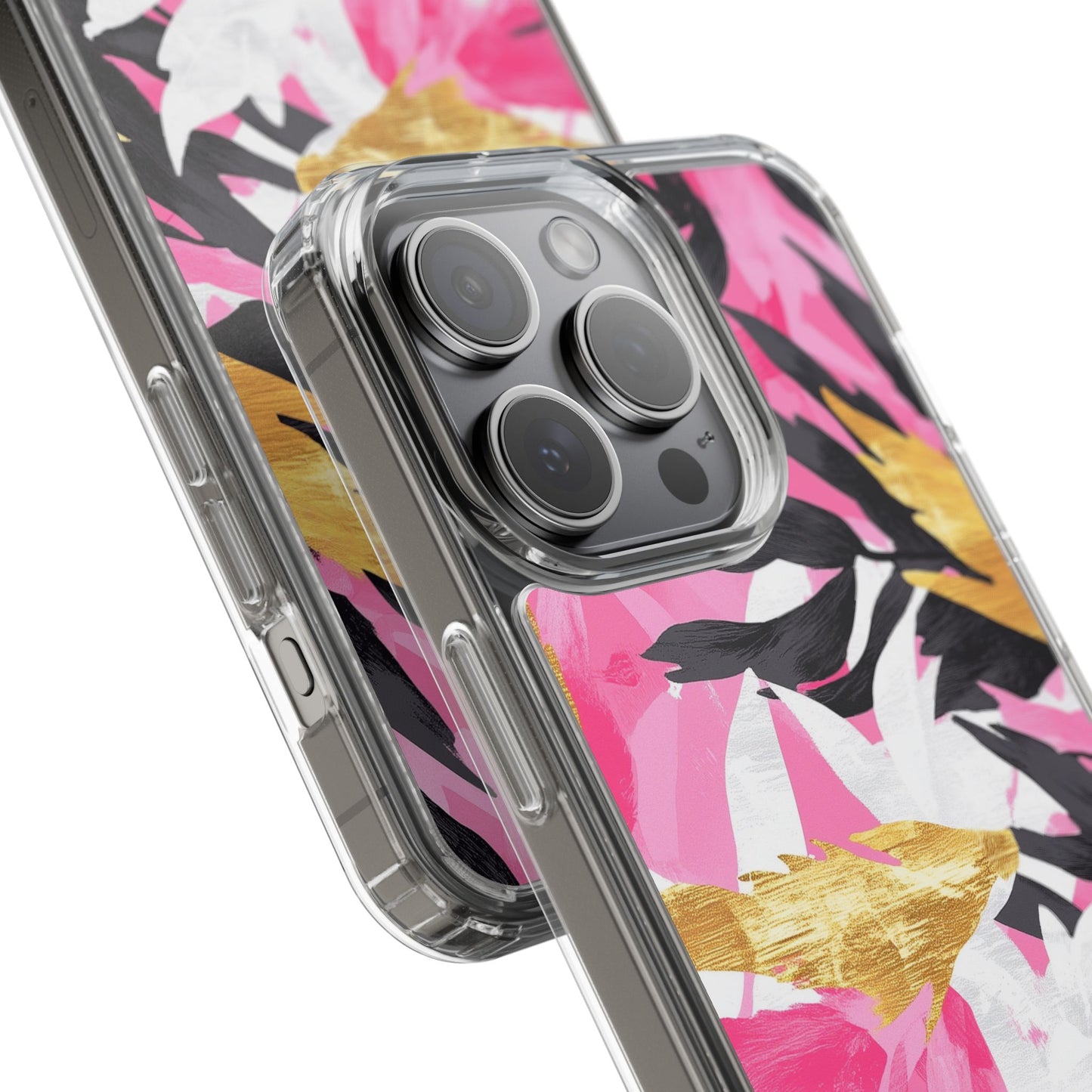 Floral Clear iPhone Case - Stylish Protection with Colorful Design