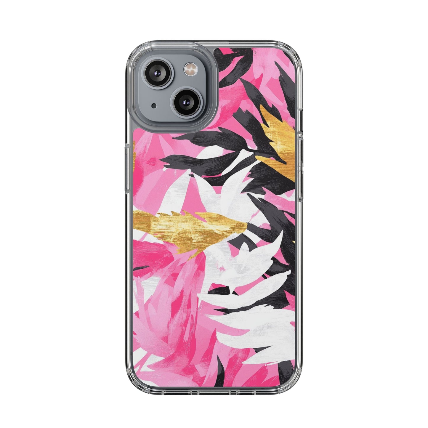 Floral Clear iPhone Case - Stylish Protection with Colorful Design