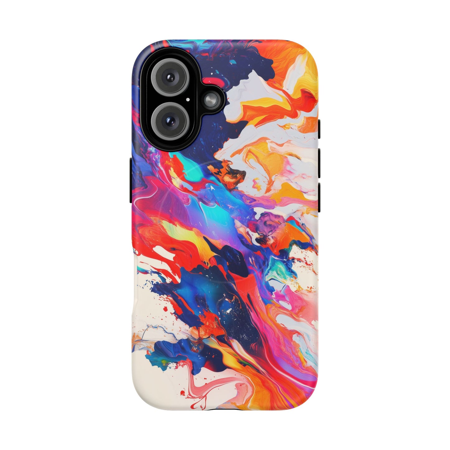 Vibrant Tough Magnetic Case - Color Splash Design for iPhone