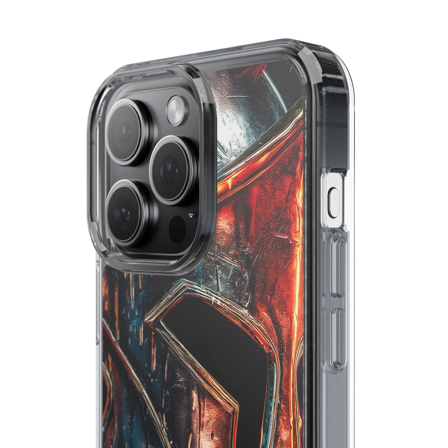 Battle Ready Clear Phone Case - Heroic Spartan Design
