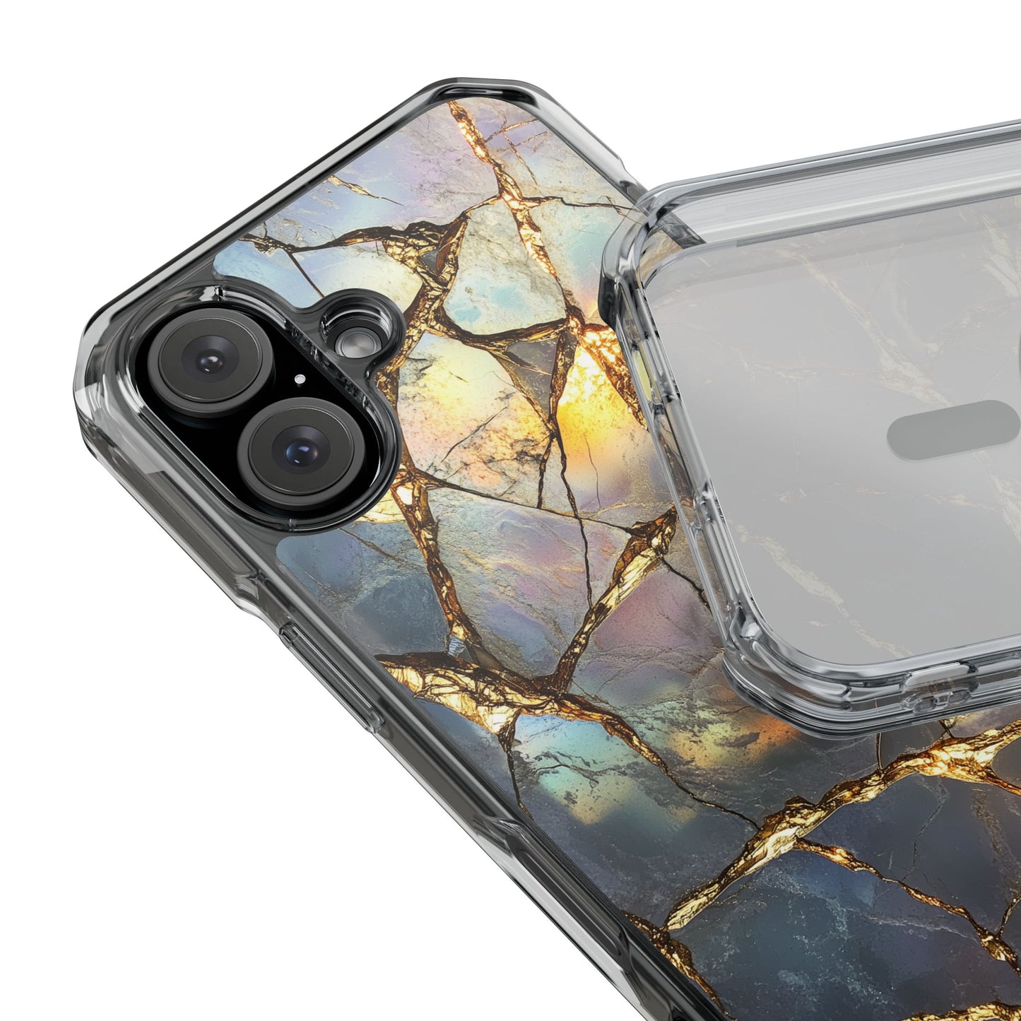 Iridescent Gold Vein Magnetic iPhone Case