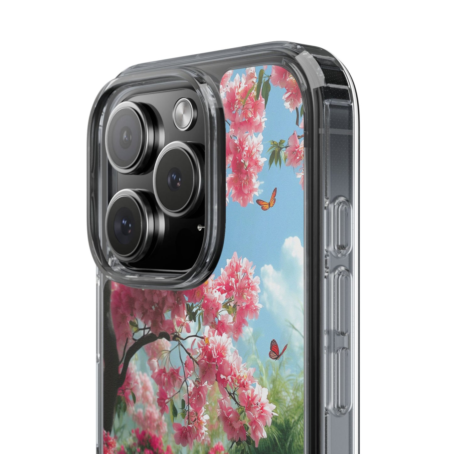 Enchanted Blossom Tree Clear iPhone Case – Boho Floral Nature Design