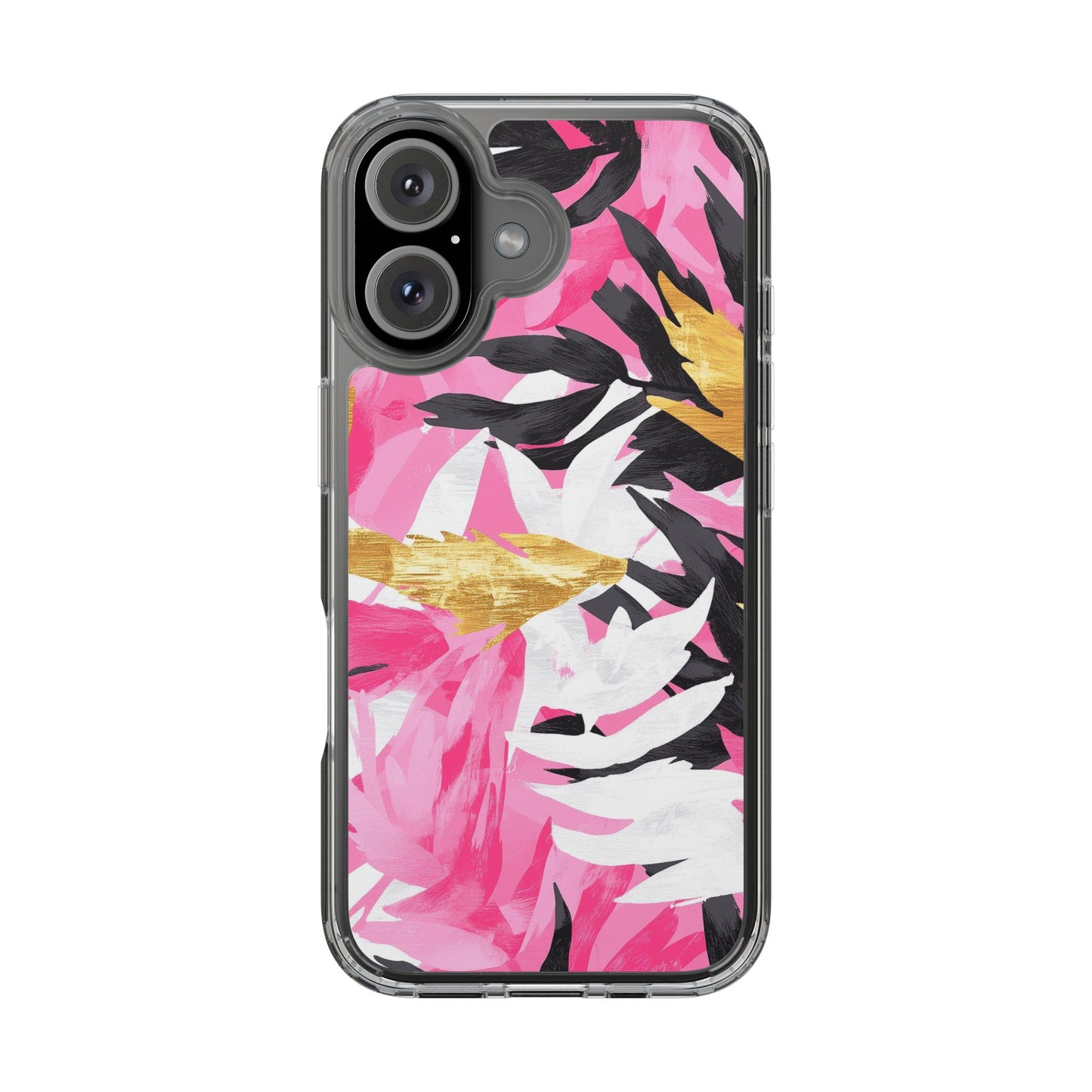 Floral Clear iPhone Case - Stylish Protection with Colorful Design