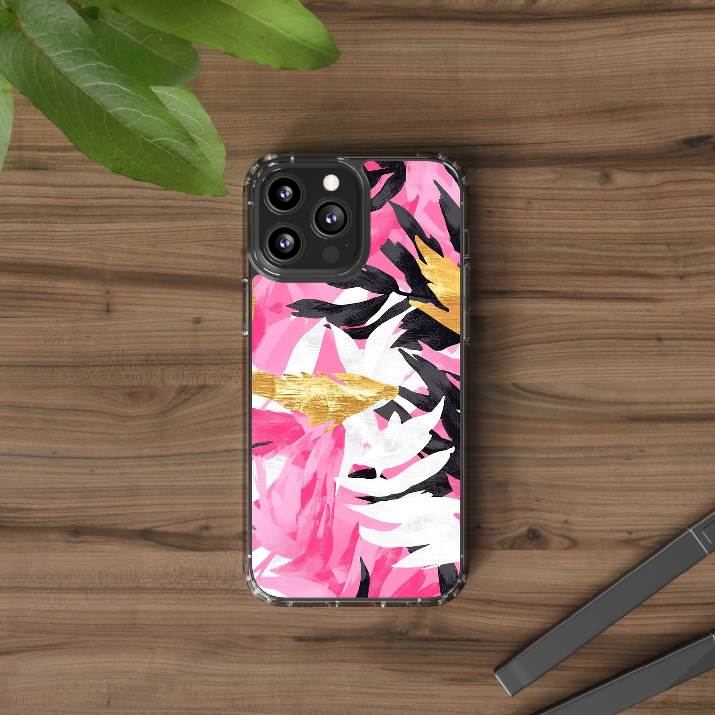 Floral Clear iPhone Case - Stylish Protection with Colorful Design