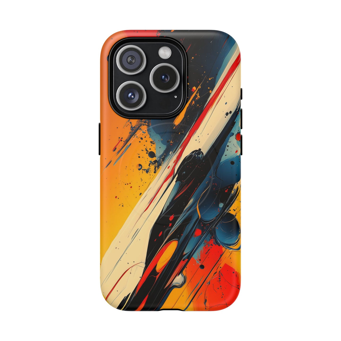 Vibrant Tough Magnetic Case - Bold Abstract Art for iPhone