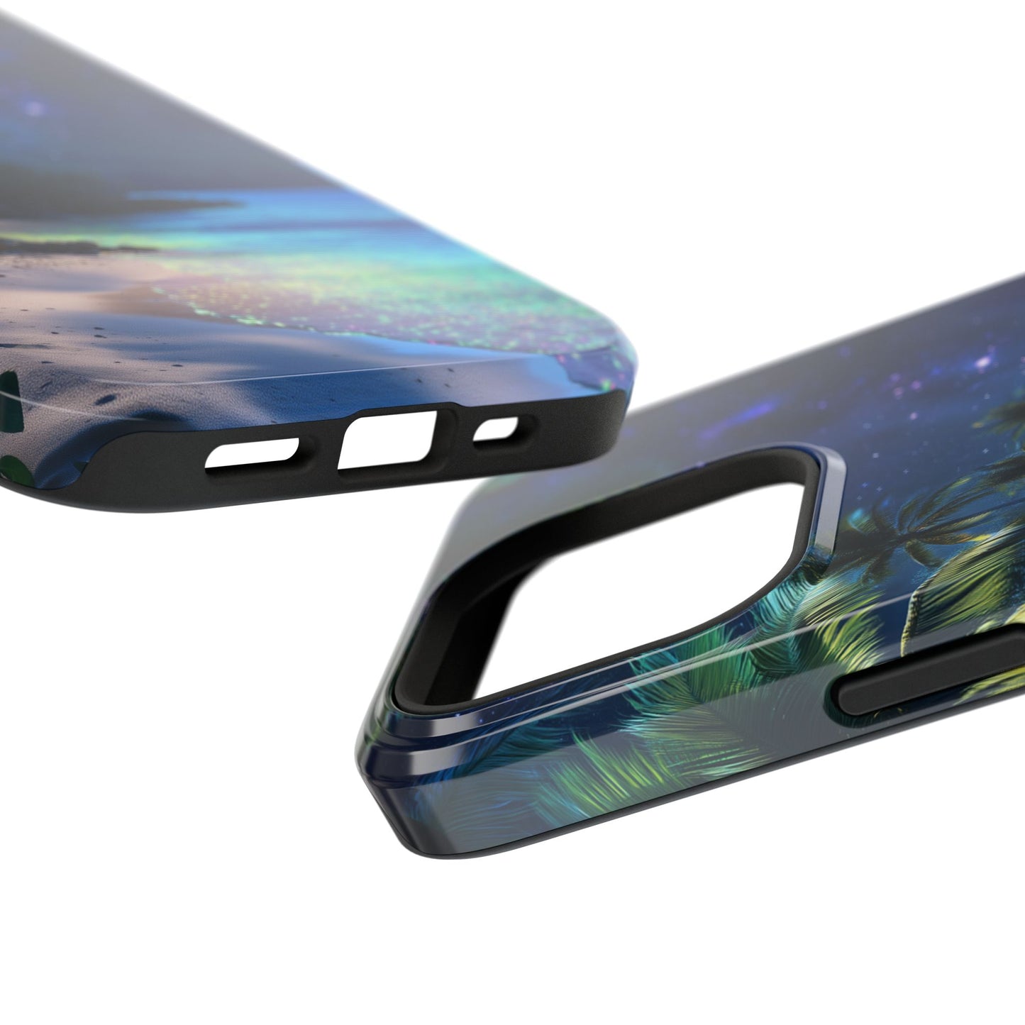 Tropical Night Glow Tough iPhone Case