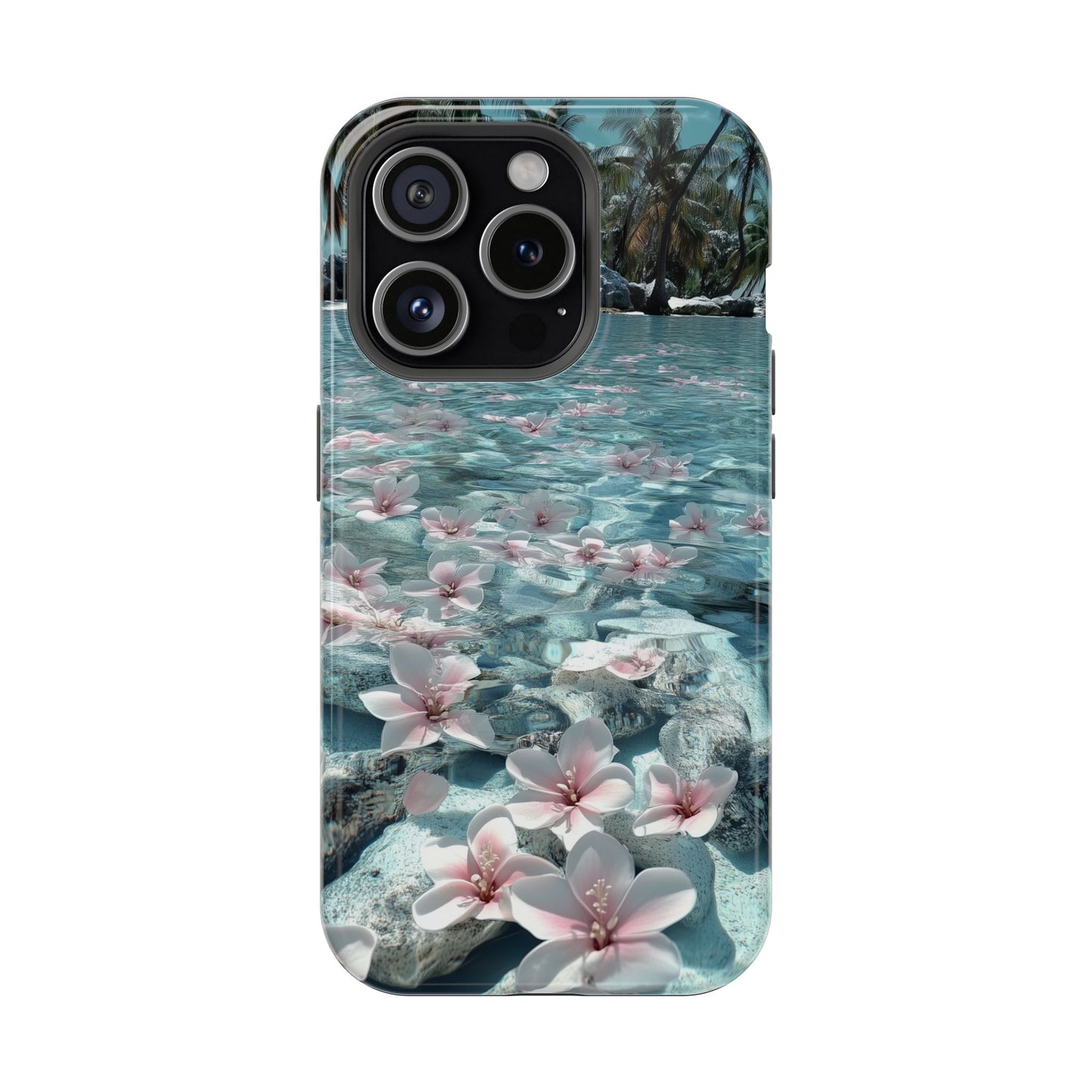 Tropical Floral Lagoon Tough iPhone Case