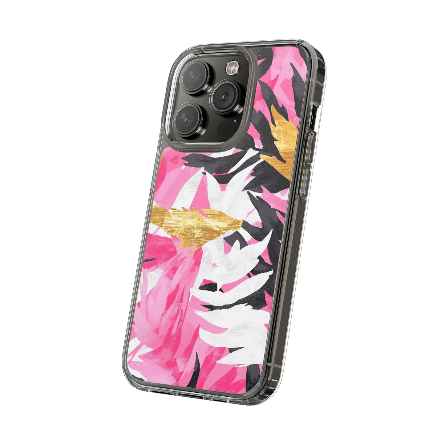 Floral Clear iPhone Case - Stylish Protection with Colorful Design