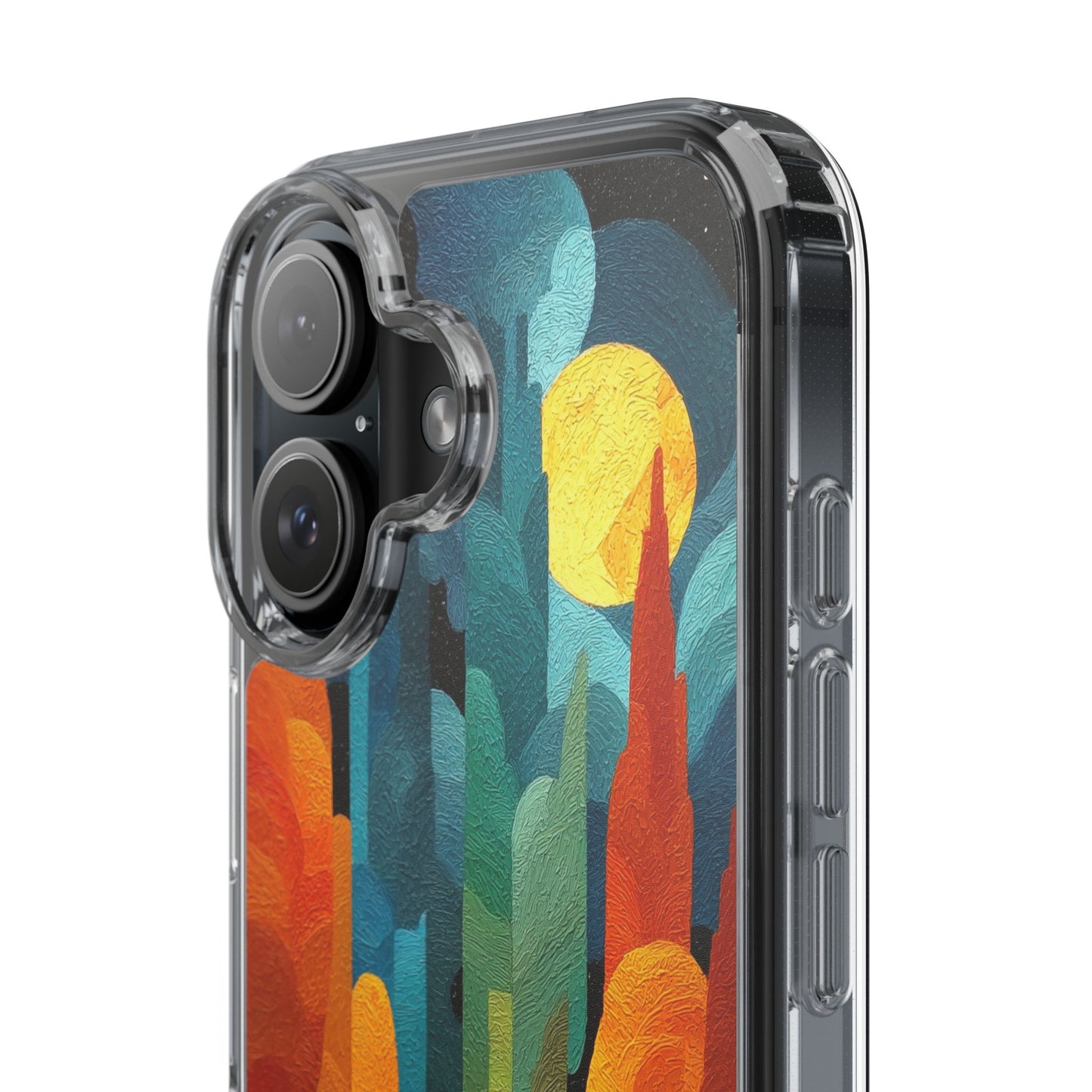 Vibrant Deep Art Landscape Phone Case - Clear Protective Cover for Nature Lovers