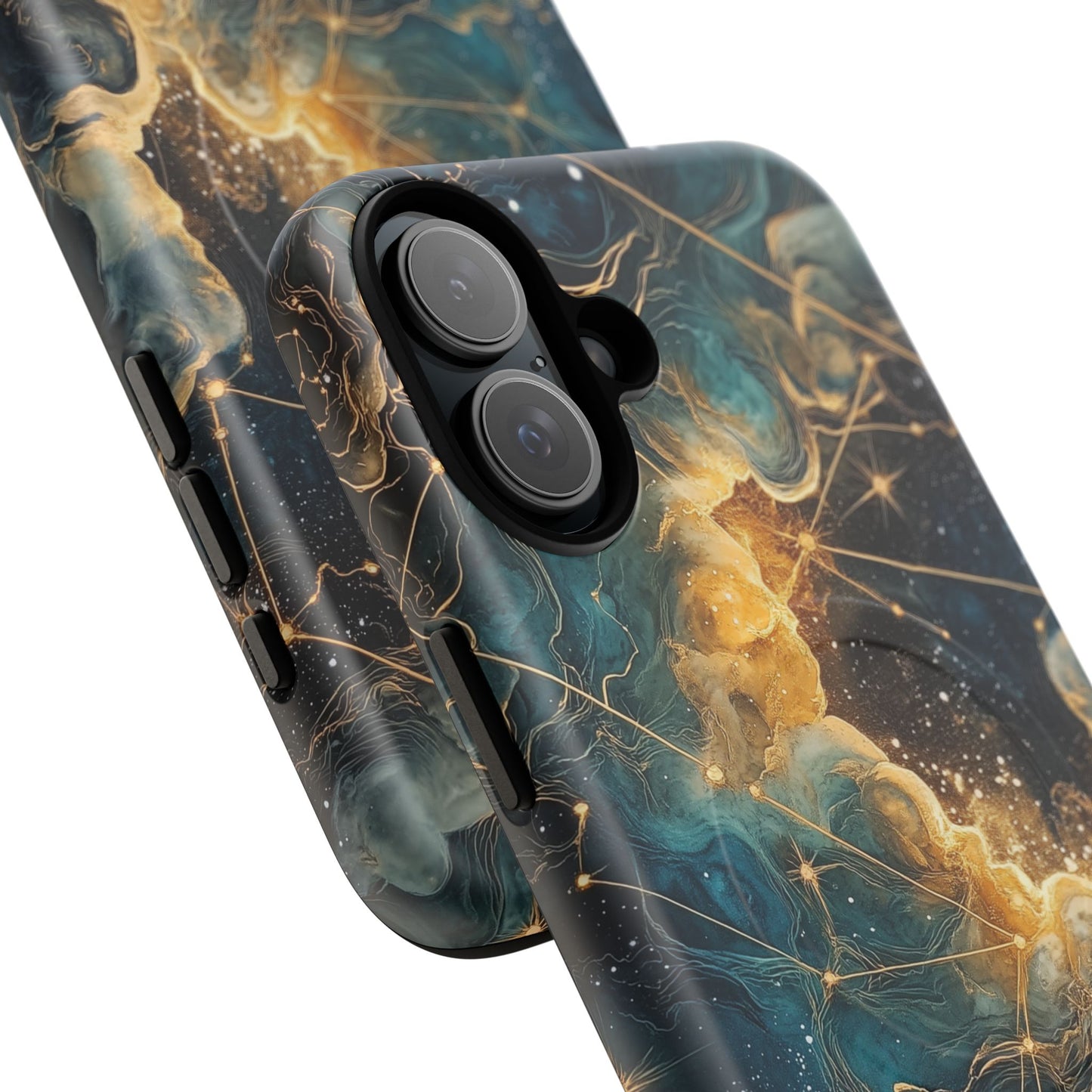 Cosmic Tough Magnetic iPhone Case - Nebula Design, Durable Protection