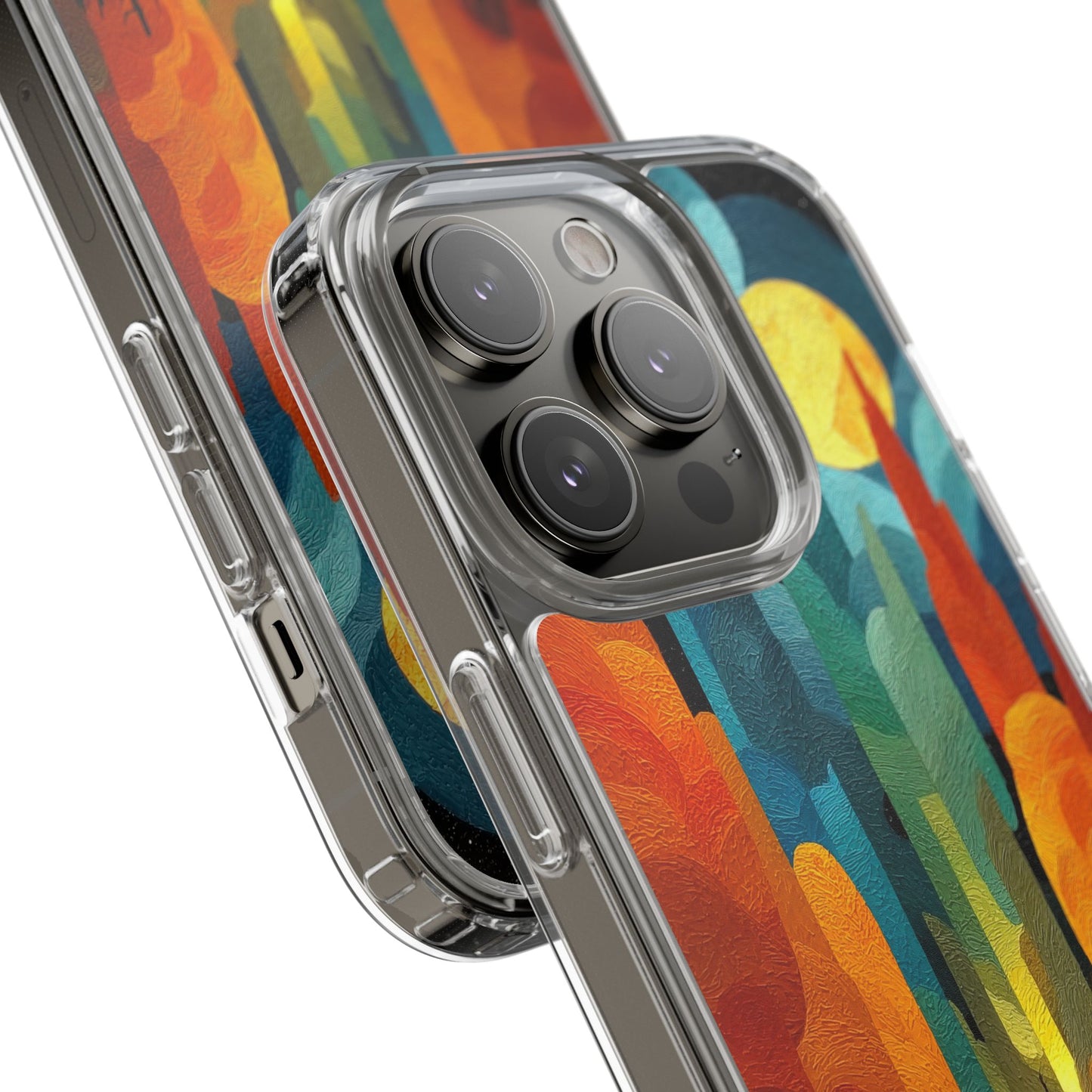 Vibrant Deep Art Landscape Phone Case - Clear Protective Cover for Nature Lovers