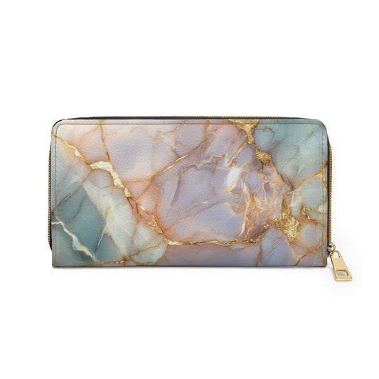 Iridescent Gold Cracks Cell Phone Clutch Wallet
