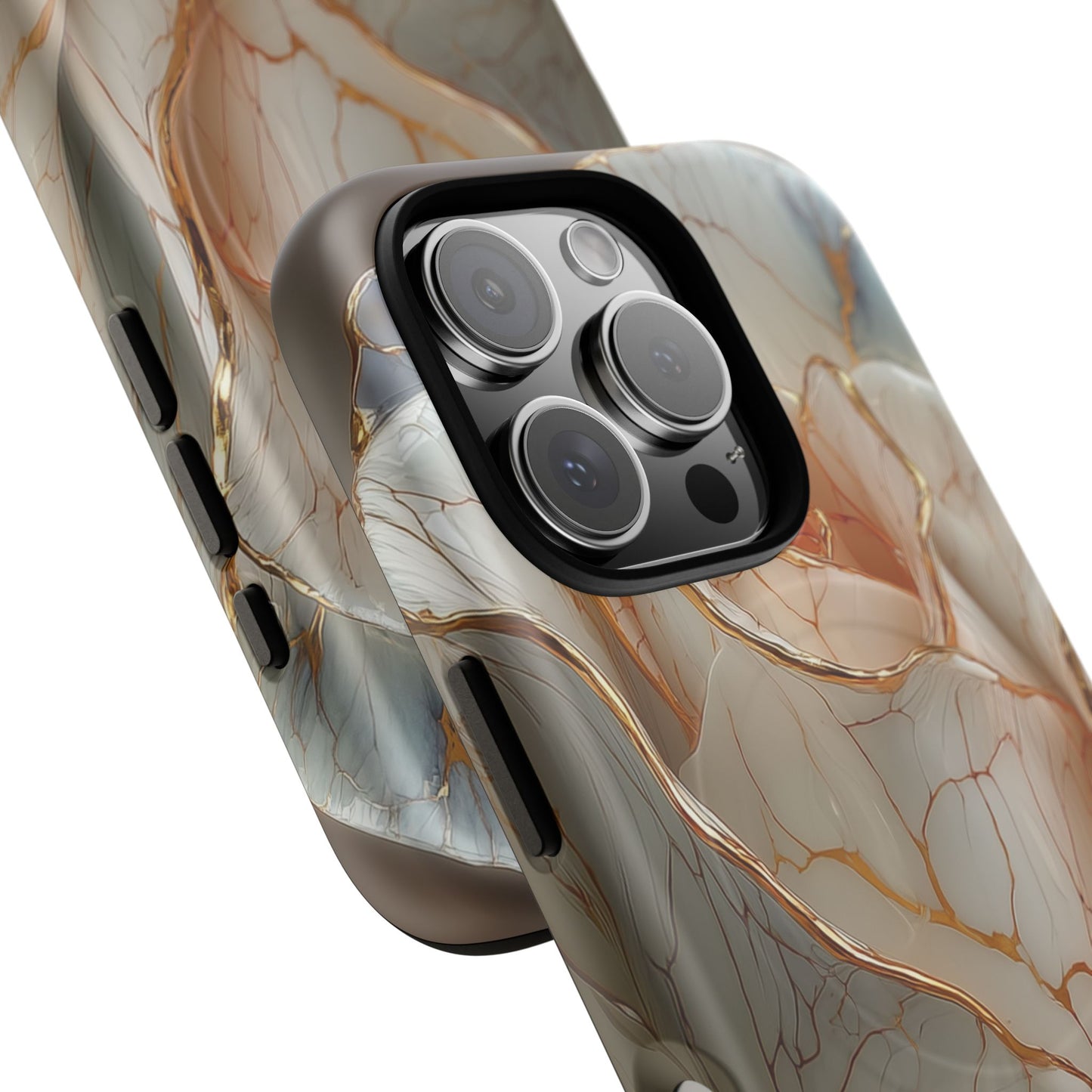 Elegant Rose iPhone Case - Tough Magnetic Design for Stylish Protection