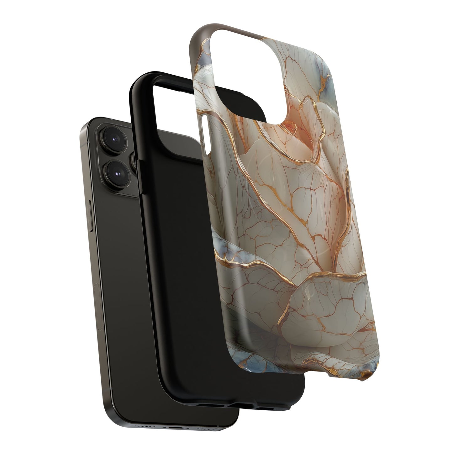 Elegant Rose iPhone Case - Tough Magnetic Design for Stylish Protection