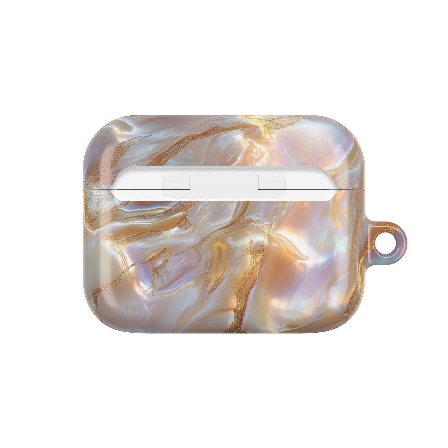 Lustrous Iridescent Gold & Mother of Pearl AirPod Case