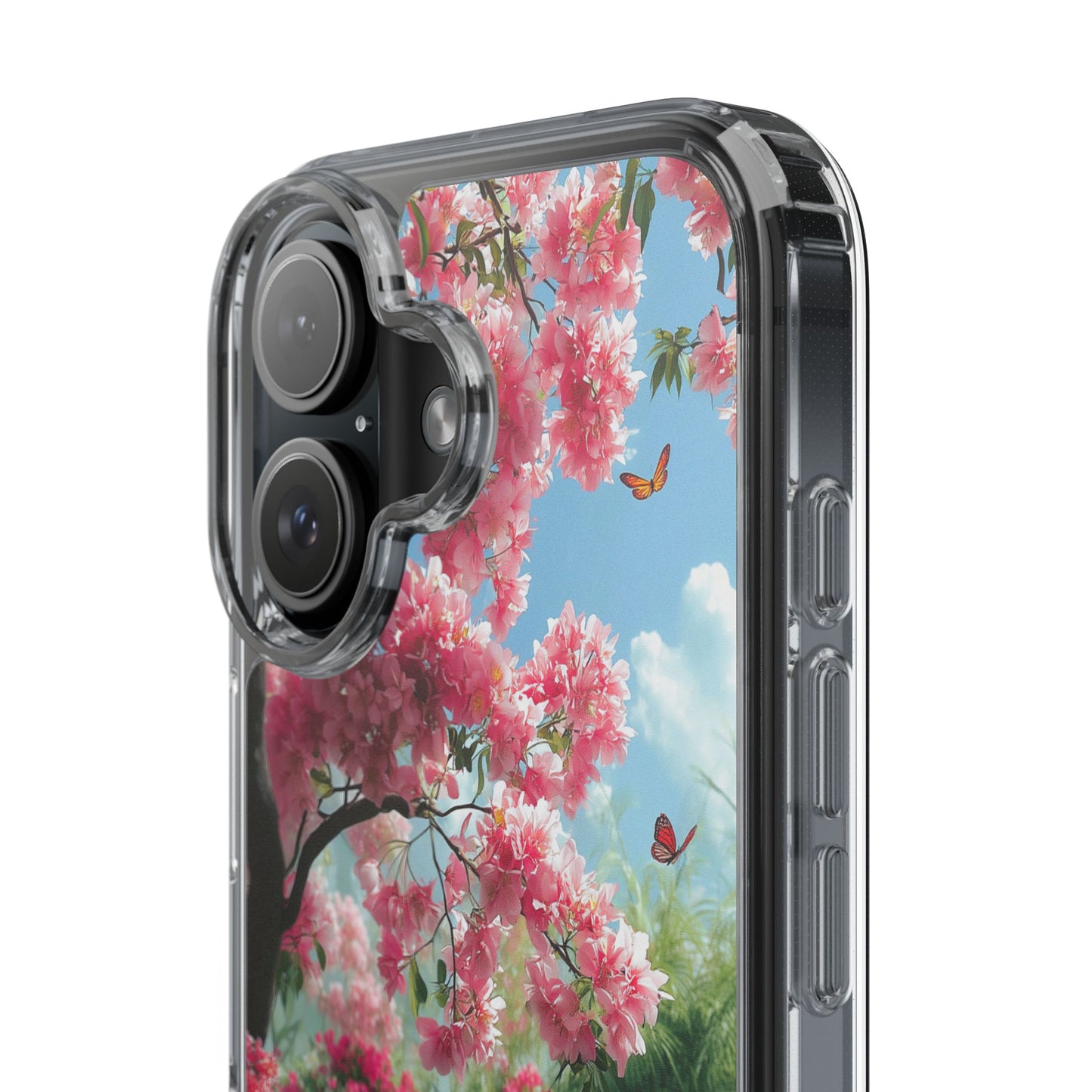 Enchanted Blossom Tree Clear iPhone Case – Boho Floral Nature Design