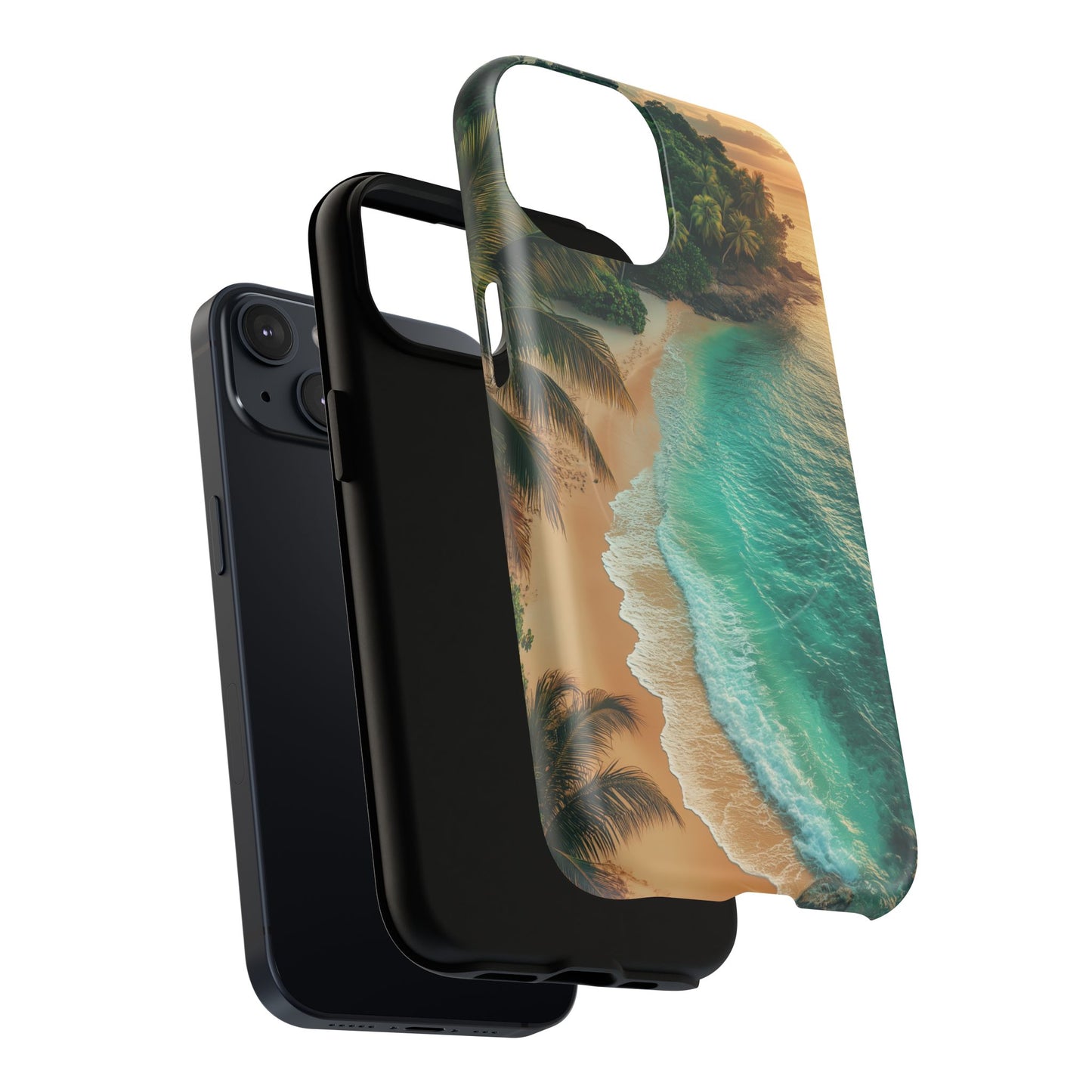 Tropical Beach Tough Magnetic Phone Case - Stylish Protection for Outdoor Lovers
