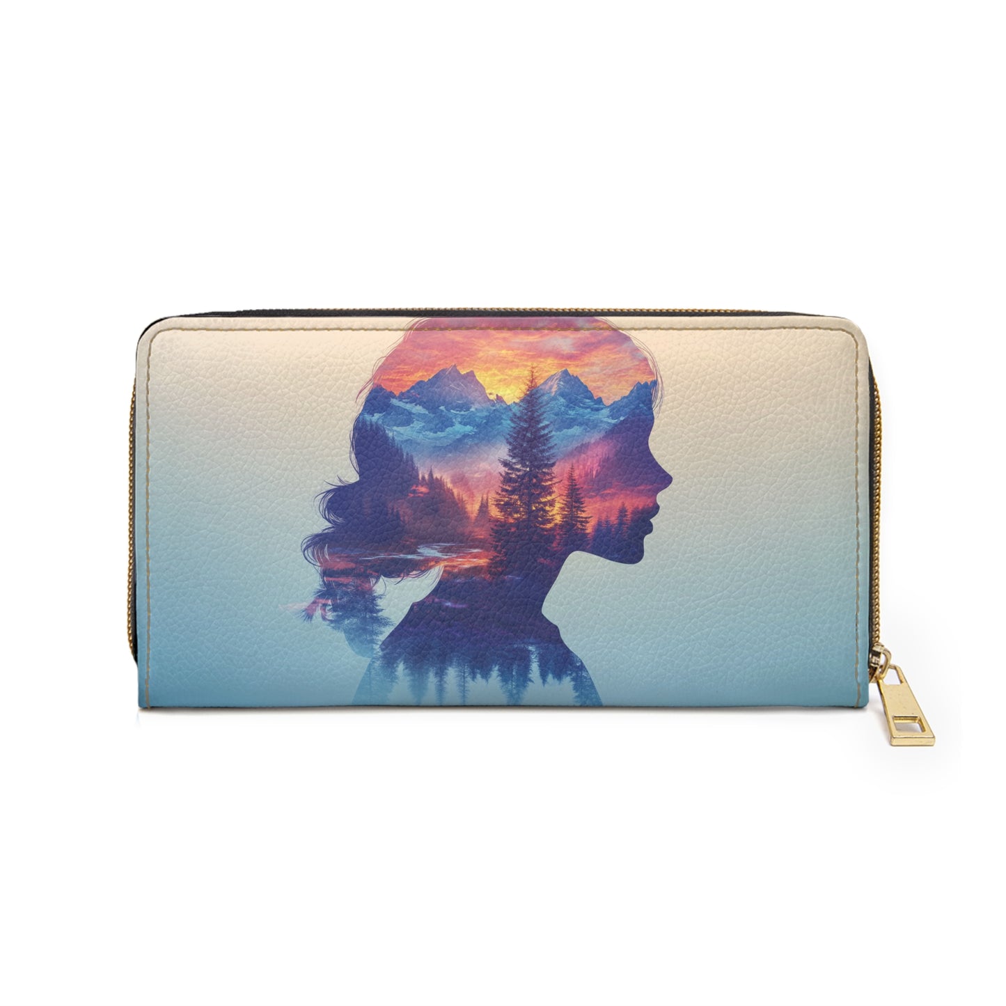 Inner World Landscape Cell Phone Clutch Wallet – Nature Inspired Design for Dreamers