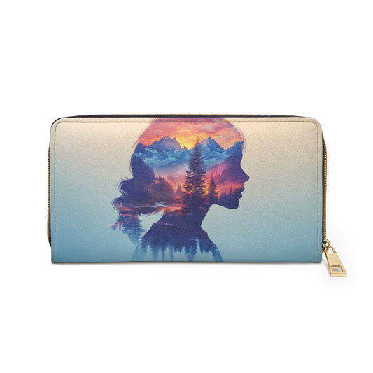 Inner World Landscape Cell Phone Clutch Wallet – Nature Inspired Design for Dreamers