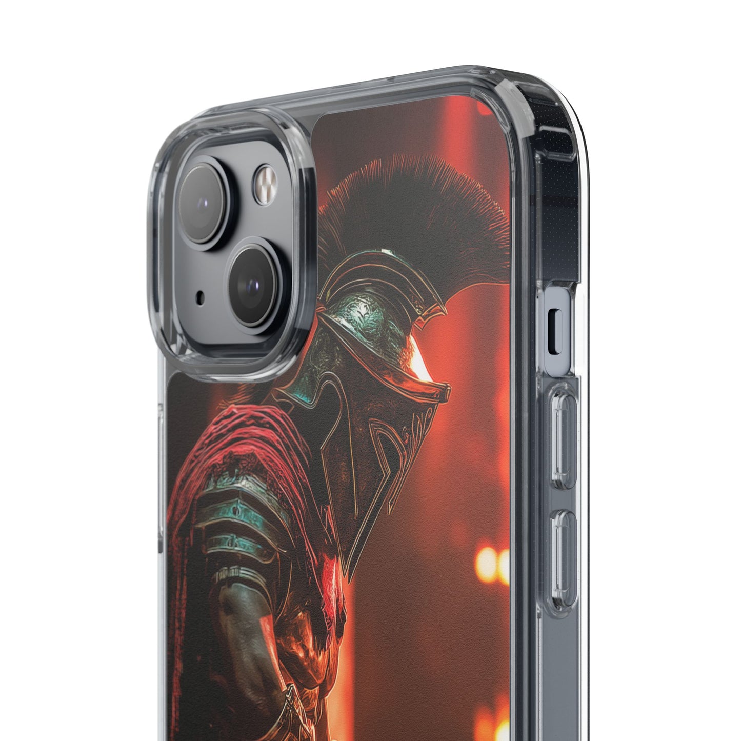 Leonidas Edition Spartan Warrior iPhone Case – Rugged Clear Protection with Bold Battle Inspired Design
