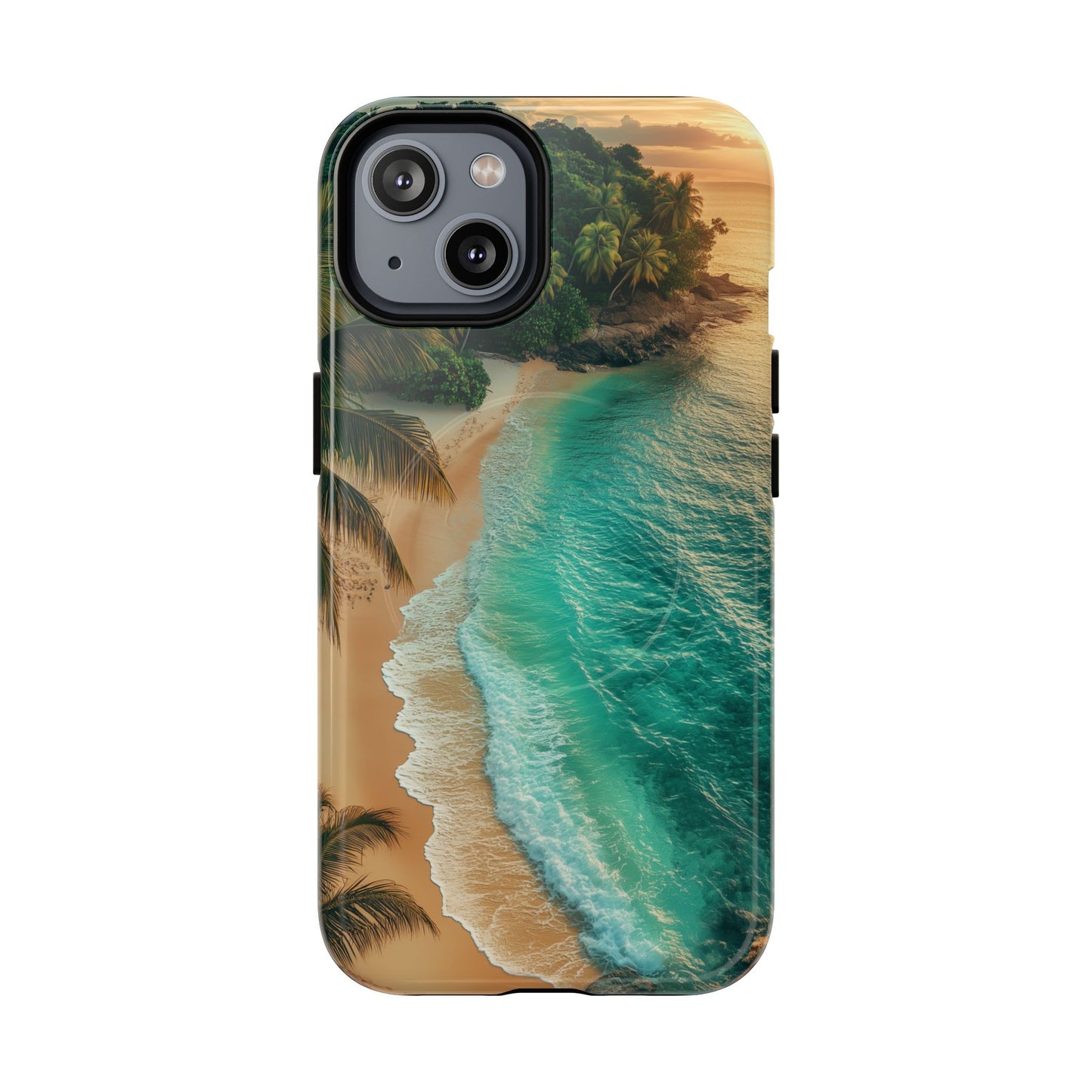 Tropical Beach Tough Magnetic Phone Case - Stylish Protection for Outdoor Lovers