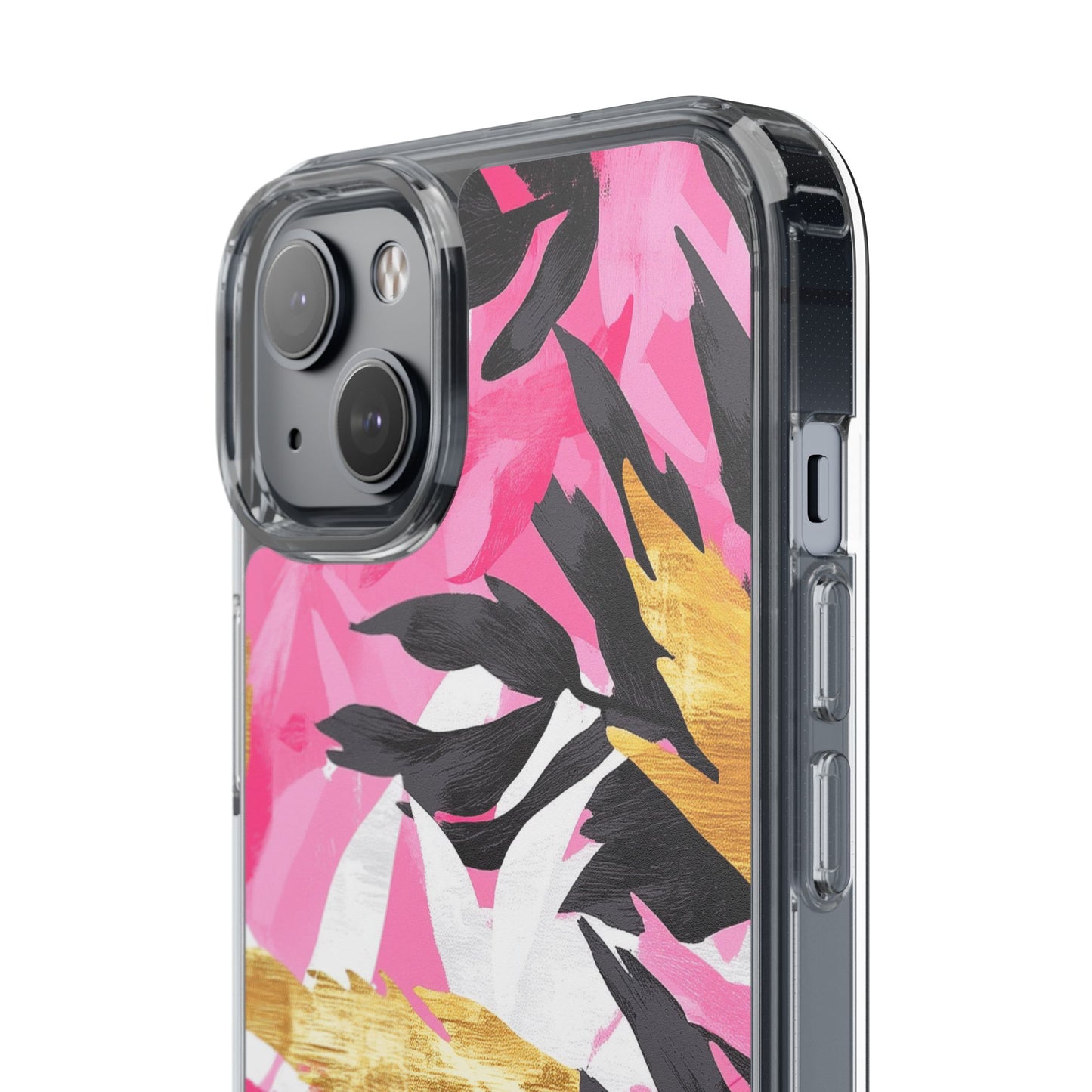 Floral Clear iPhone Case - Stylish Protection with Colorful Design
