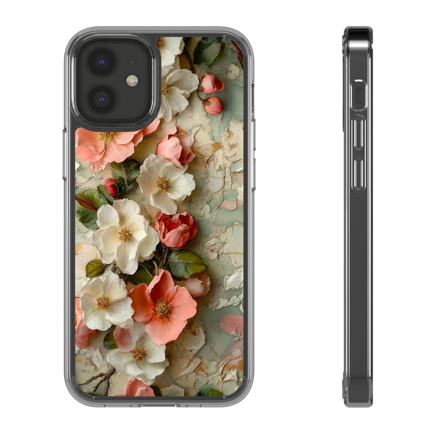 Floral Clear iPhone Case – Delicate Botanical Design