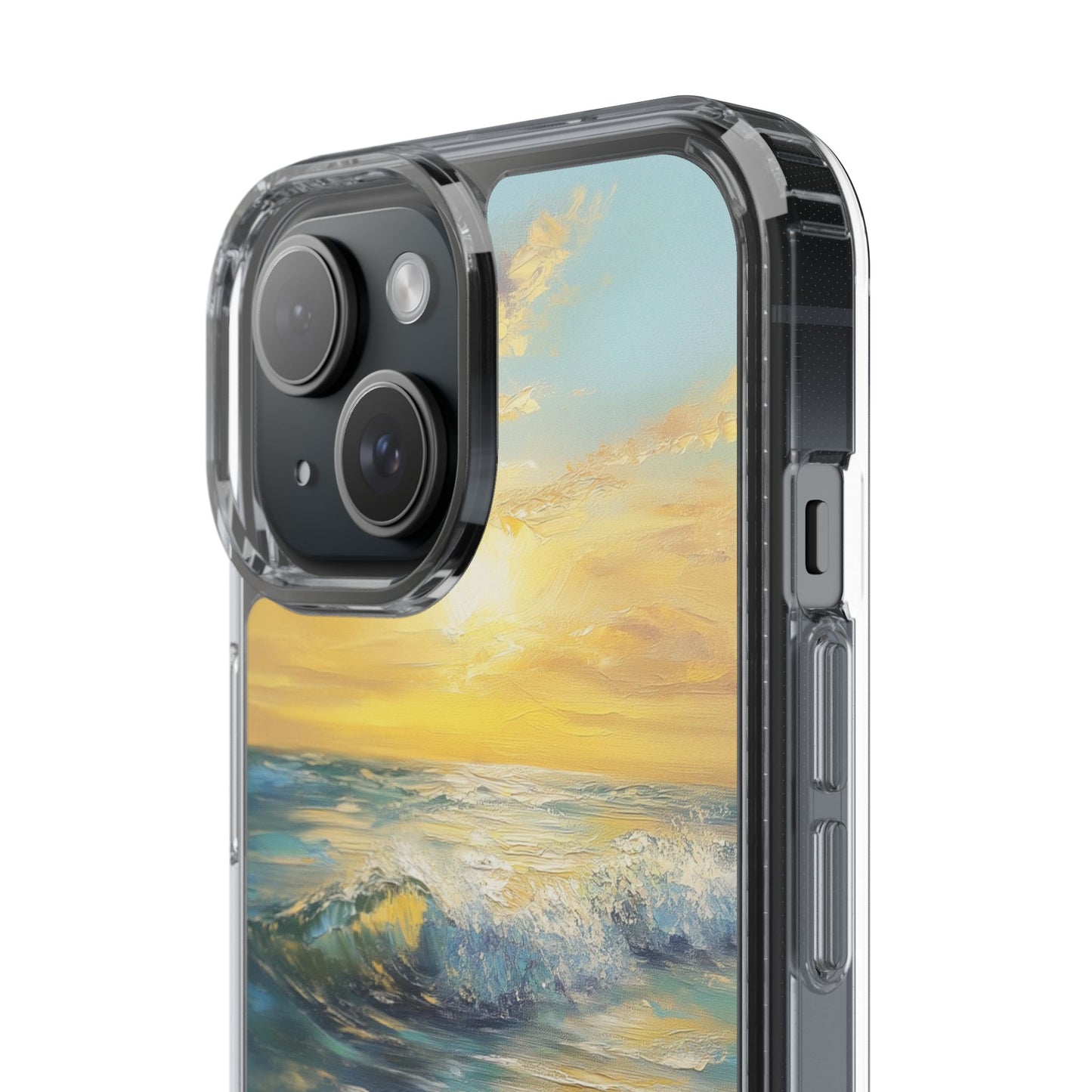 Ocean Sunset Clear iPhone Case – Radiant Coastal Glow with Vibrant Horizon Hues