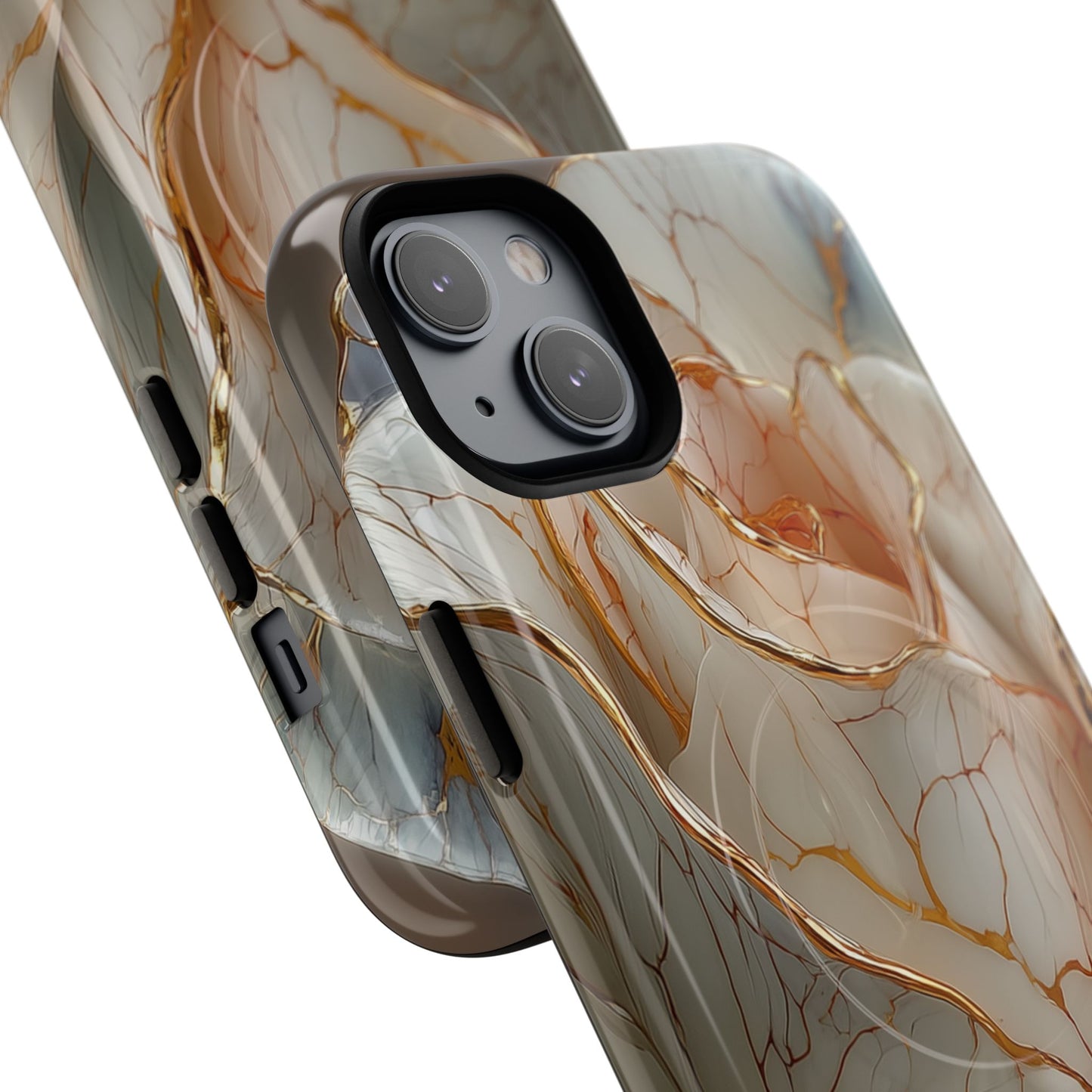 Elegant Rose iPhone Case - Tough Magnetic Design for Stylish Protection