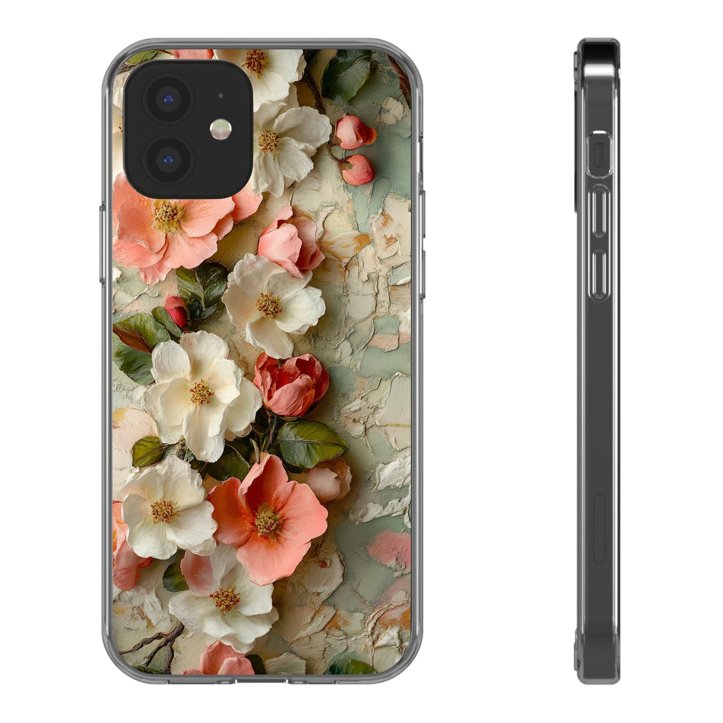 Floral Clear iPhone Case – Delicate Botanical Design