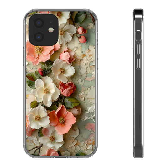 Floral Clear iPhone Case – Delicate Botanical Design