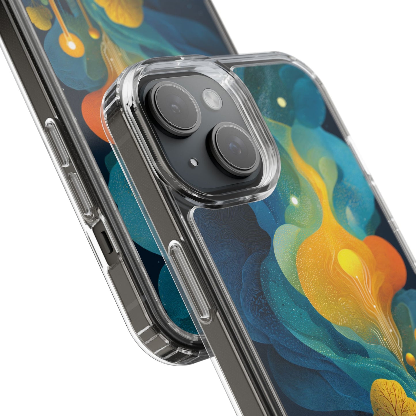 Electric City Forest Phone Case – Glowing Urban Jungle with Vibrant Nature Fusion