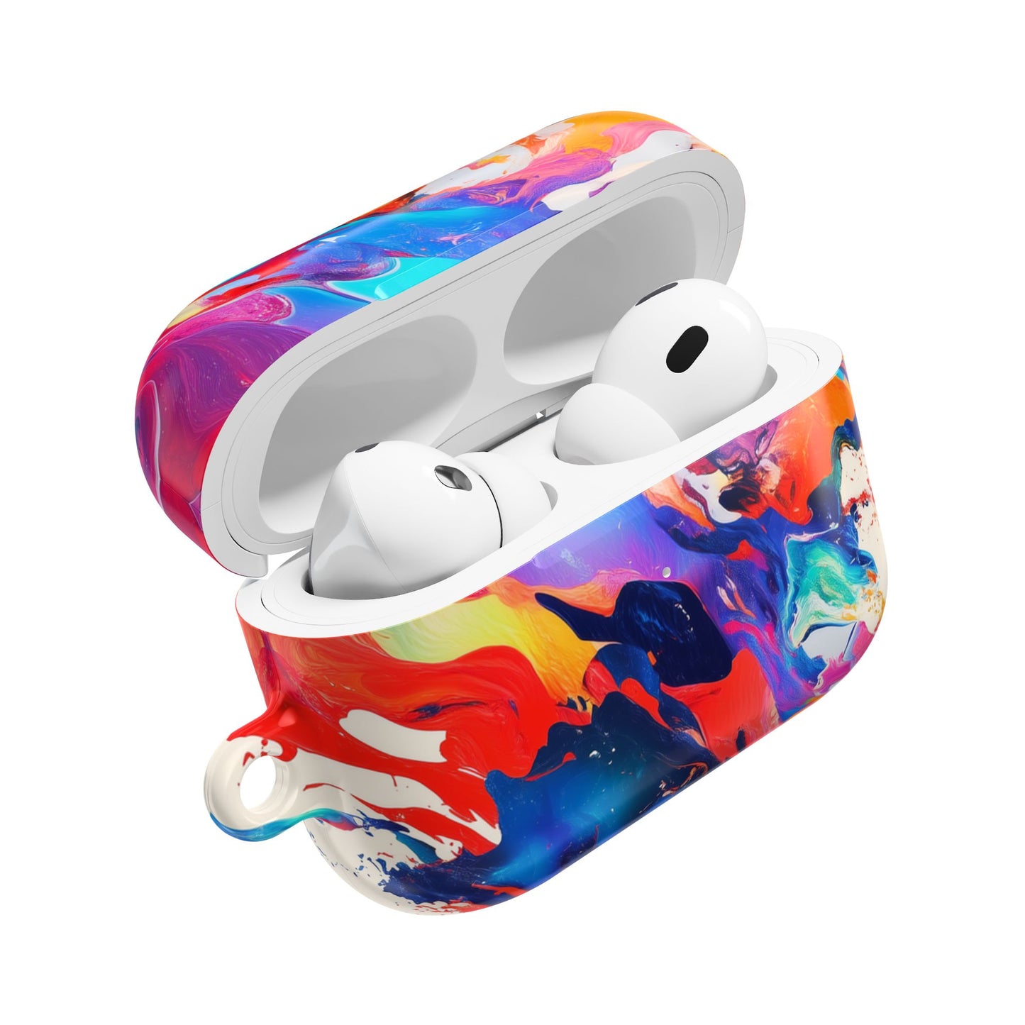 Vibrant Abstract Art AirPod Case – Color Splash Design with Bold, Stylish Protection for Music Lovers