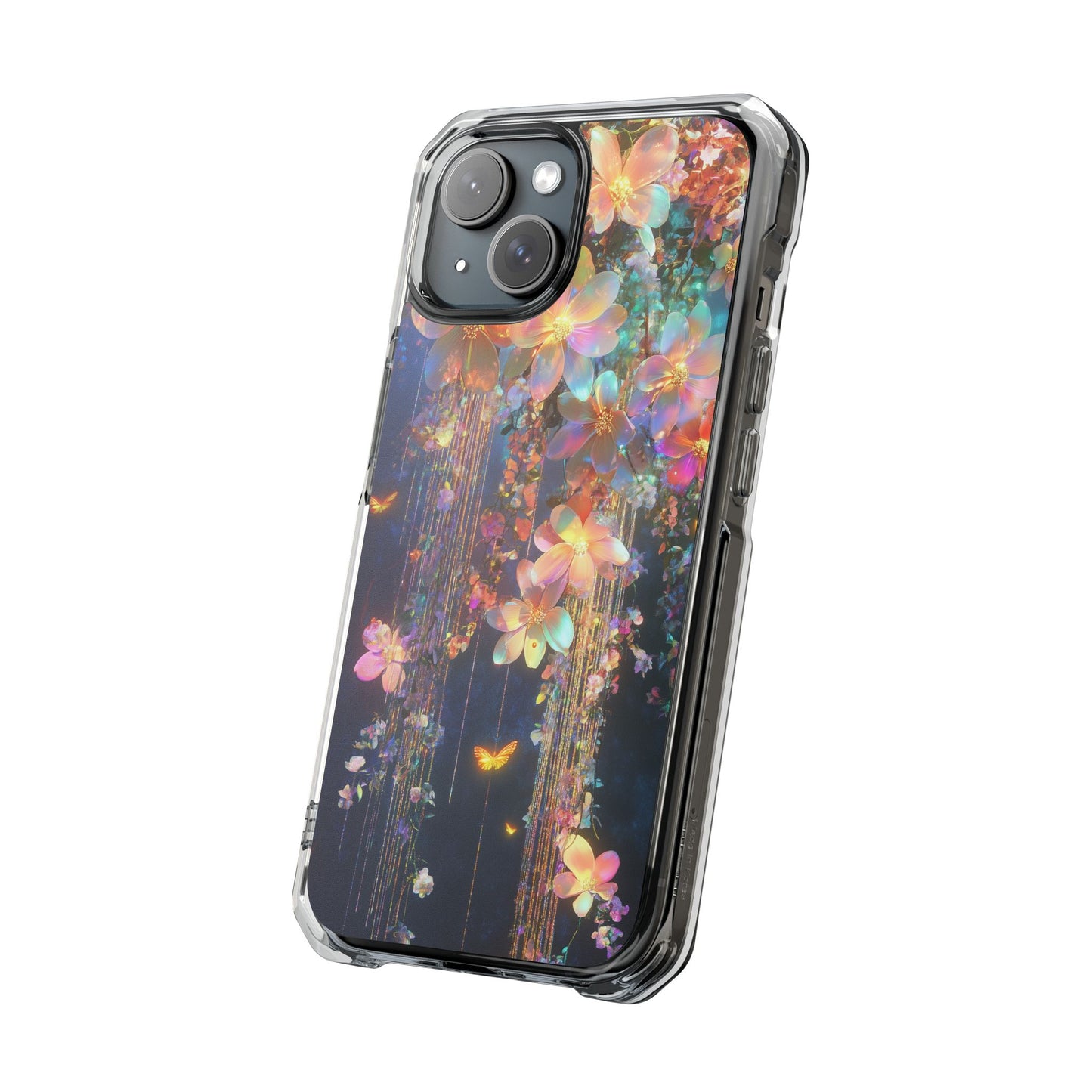 Magnetic Clear Impact Botanical iPhone Case