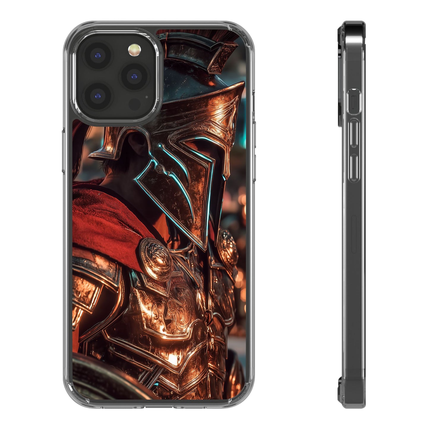 Forged Spartan Valor Phone Case – Premium Clear Protection with Bold Warrior Design