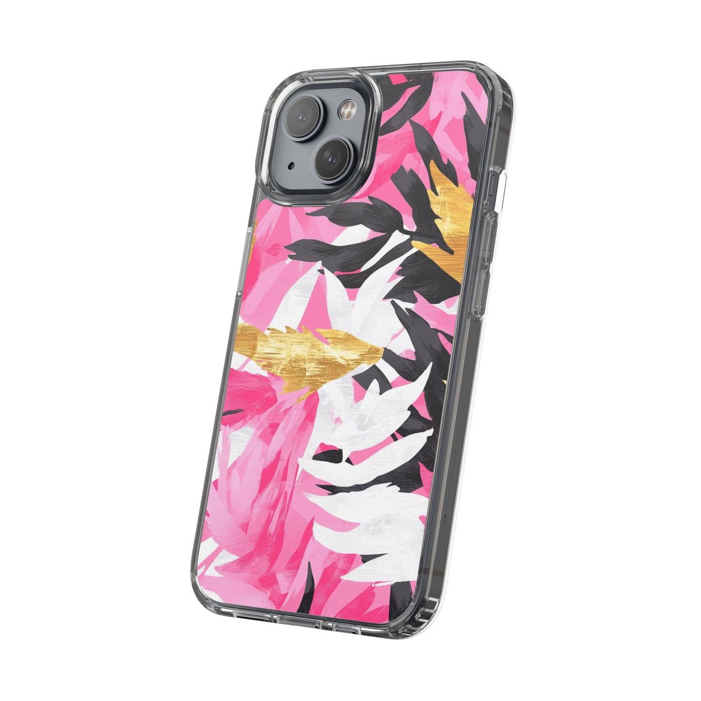 Floral Clear iPhone Case - Stylish Protection with Colorful Design