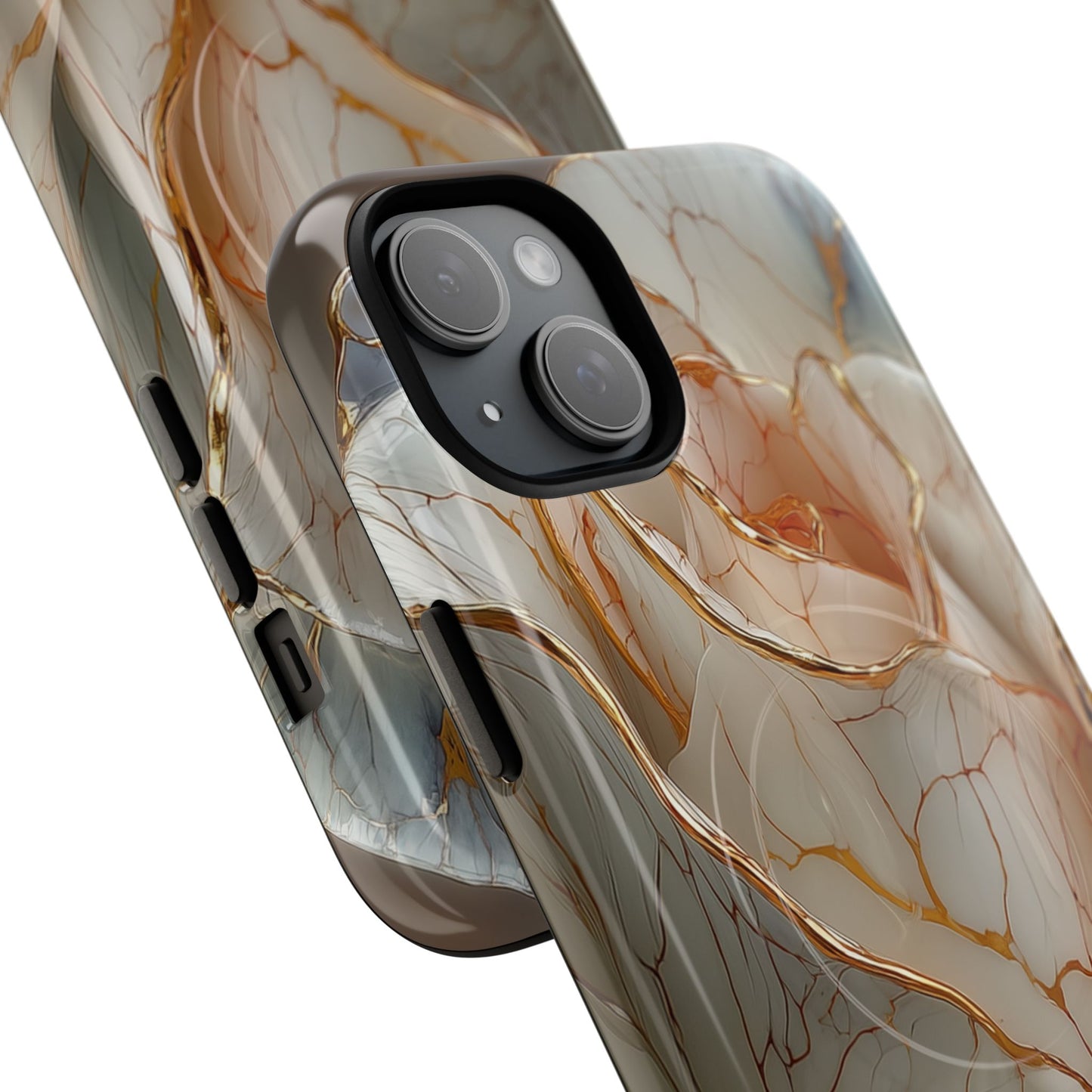 Elegant Rose iPhone Case - Tough Magnetic Design for Stylish Protection