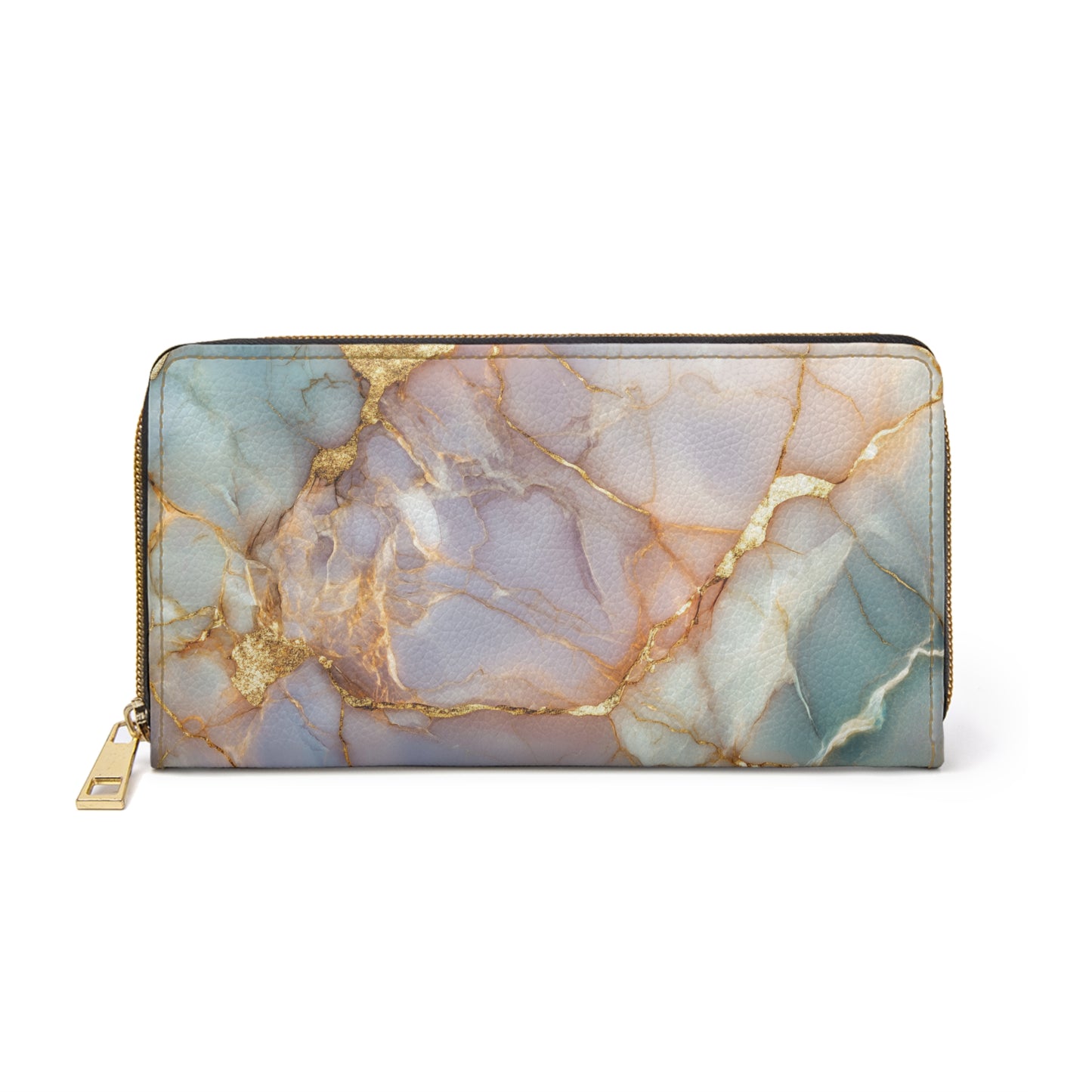 Iridescent Gold Cracks Cell Phone Clutch Wallet