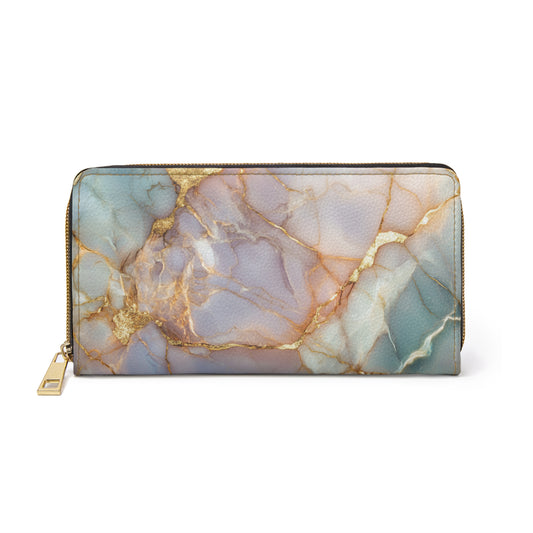 Iridescent Gold Cracks Cell Phone Clutch Wallet